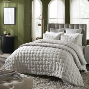 Orchids Lux Home Parker Duvet Cover- White/Dune - Bay Home and Linens
