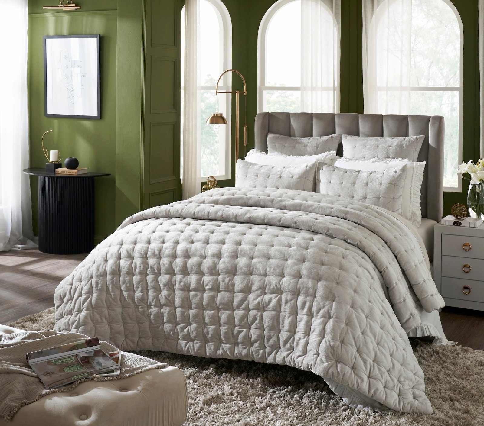 Bailey Quilt Sham – Orchids Lux Home