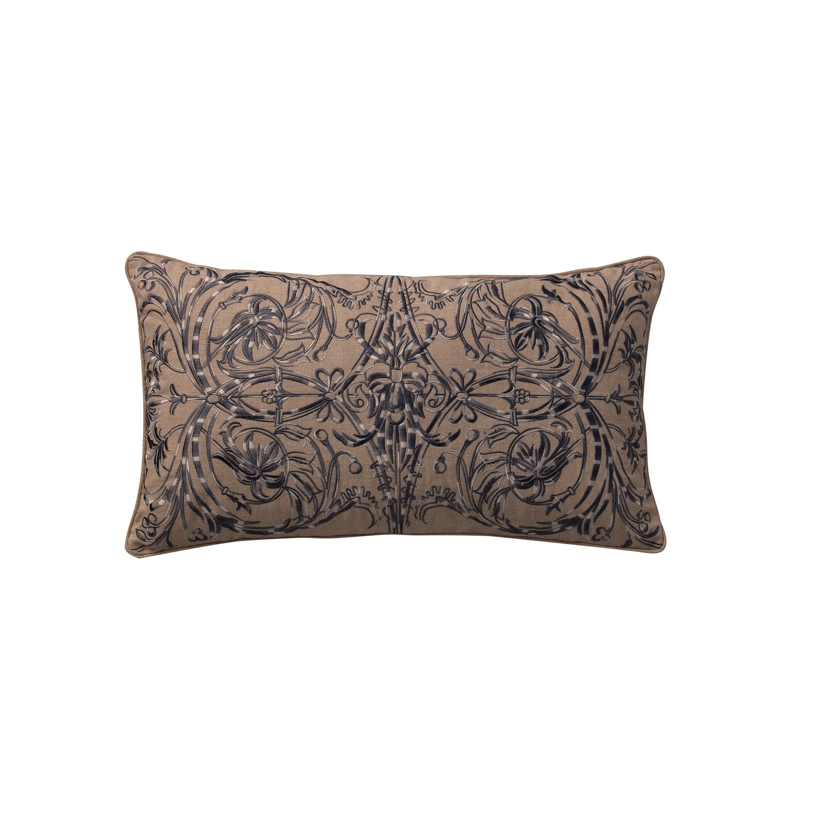 Trellis Embroidery Deco Pillow – Orchids Lux Home